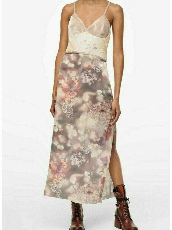 Zara Dresses & Skirts - ZARA Limited Edition Velvet Sequin Floral Maxi Dress S